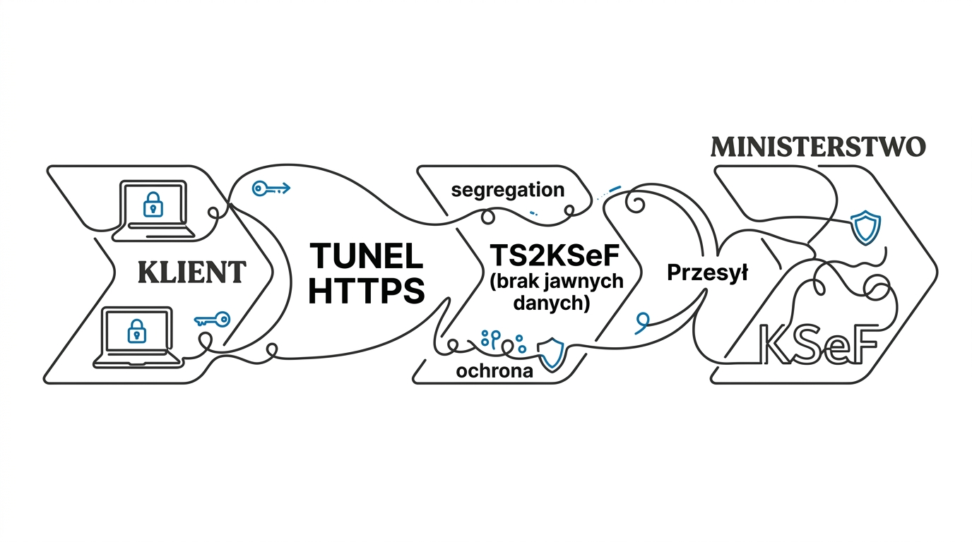 Schemat architektury Zero-Knowledge